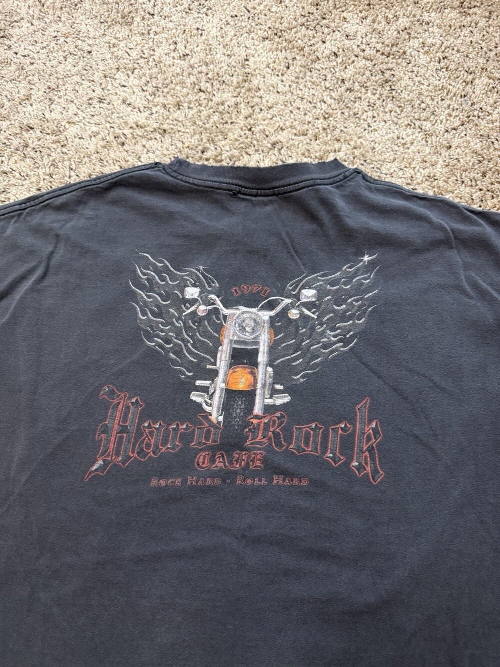 Vintage Hard Rock Cafe Biker T Shirt Man’s Size L/XL